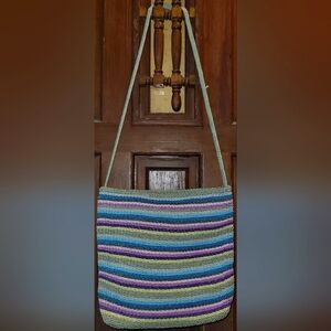 Vintage Stone Mountain Woven Shoulder Bag